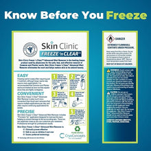 Load image into Gallery viewer, Skin Clinic FREEZE 'n CLEAR™ Advanced Wart Remover, Tough on Warts, Gentle on Skin, (12 Precision Applicators)