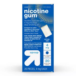 Nicotine 4mg Gum Stop Smoking Aid - Mint Freeze - up & up™
