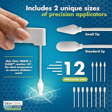 Load image into Gallery viewer, Skin Clinic FREEZE &#39;n CLEAR™ Advanced Wart Remover, Tough on Warts, Gentle on Skin, (12 Precision Applicators)
